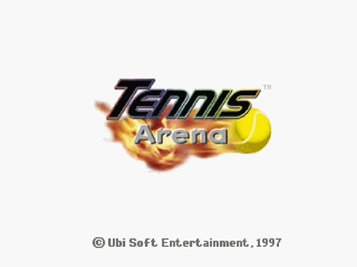 Tennis Arena title screen for Sega Saturn